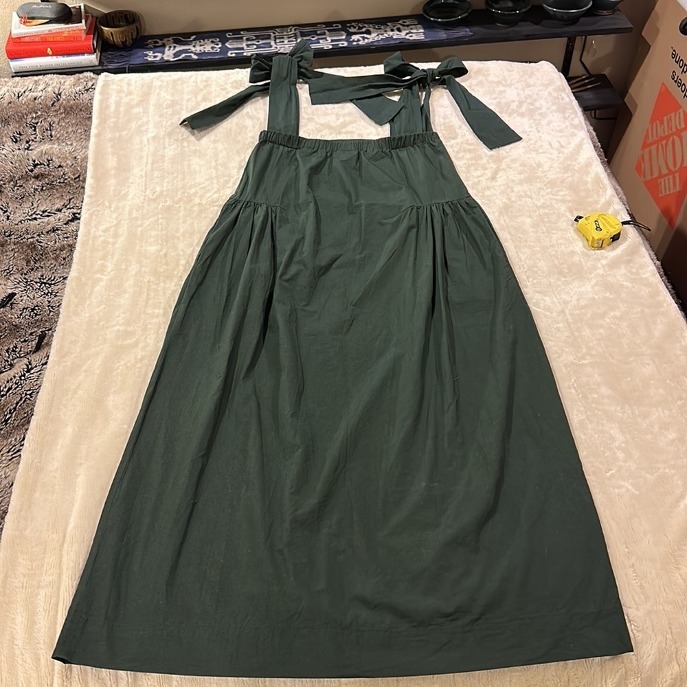 🇿🇦 L, AK JP brand dress from a swanky boutique in Cape Town. Forest Green NWOT - Picture 15 of 16